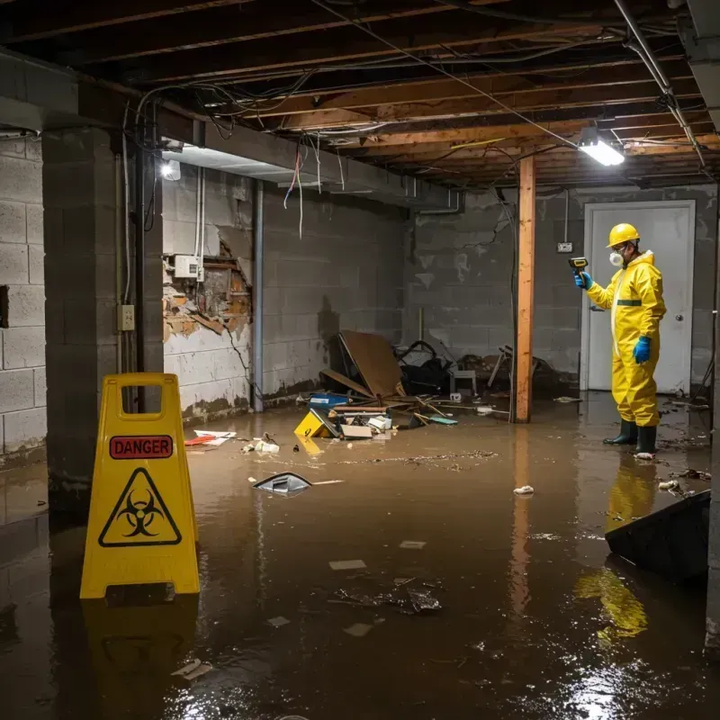 Flooded Basement Electrical Hazard in Eads, CO Property